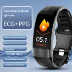 Rohs Fc Ce Smart Bracelets and Smart Bracelets Watch Android Tracker Ecg, Heart Rate, Spo2 Smart Watch 24H Temp 0.96" Smartwatch