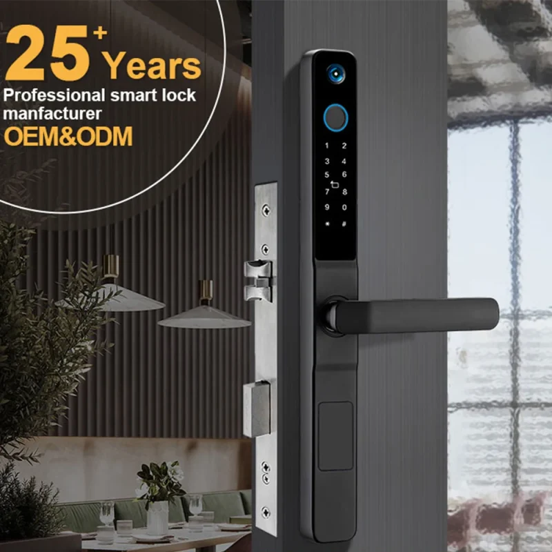 Security Fingerprint Doorbell Electronic Fully Automatic Video Intercom Smart Lock - Image 2