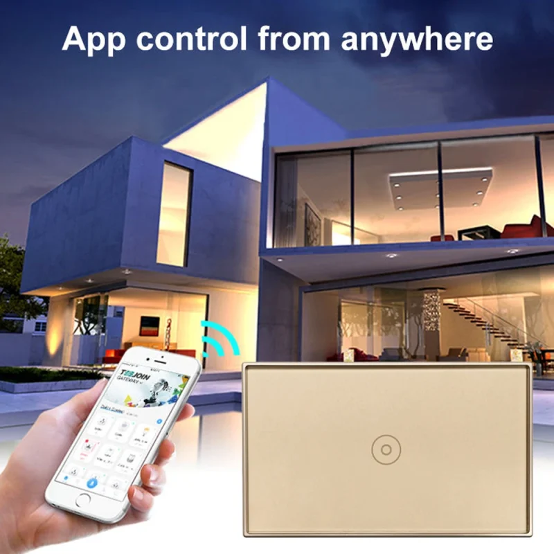 Smart Home Device Wifi Switches Wall 220V 1.2 Gang 3 Gang 4 Gang Tuya Smart Switch Tiot Remote App Control Switch For Hotel - Image 6