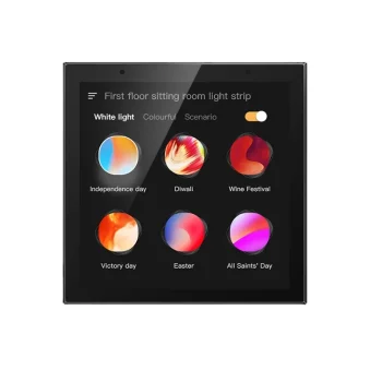 Smart Home Room Controller Touch Screen 4Inch Zigbee Hub Gateway Touch Screens Panel For Smart Home Control Panel Music Control