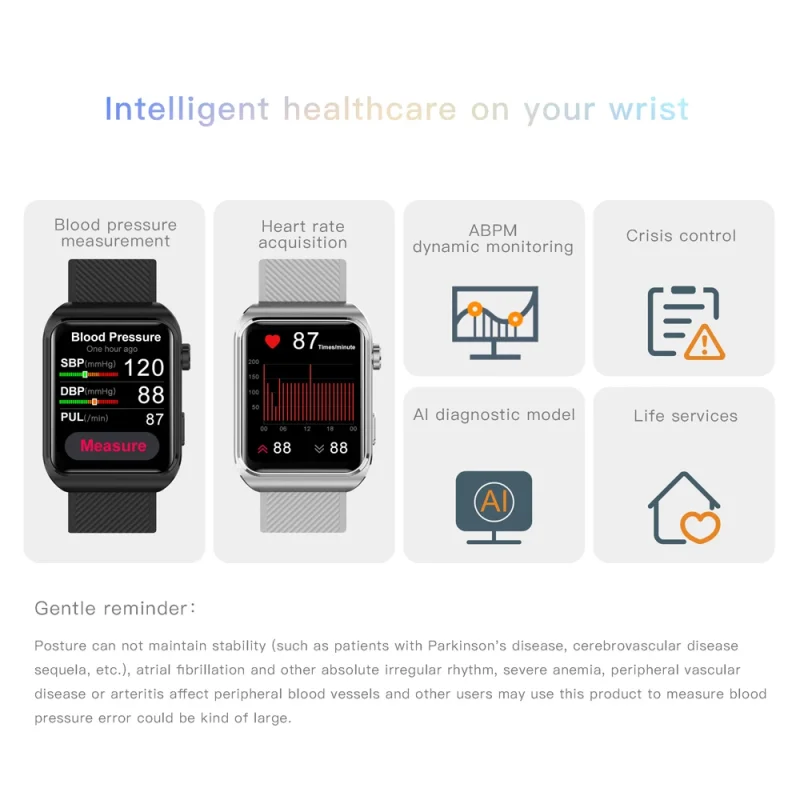 Smart Watch With Wifi and Sim Card 4G Support Heart Rate, Air Pump, Blood Pressure, Blood Glucose Red Blood Oxygen Monitoring - Image 5
