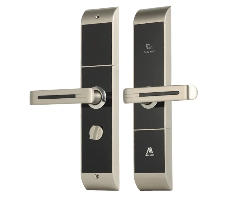 Stainless Steel Security Electronic Hotel Room Door Lock RFID Hotel Lock System Key Card Digital Door Lock Hotel
