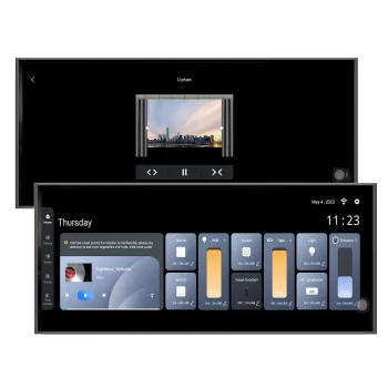 Toit Smart Control Panel Dual 12 Inch Touch Screen Smart Control Panel Tuya Smart Switch Panel With Built In Alexa Voice Control