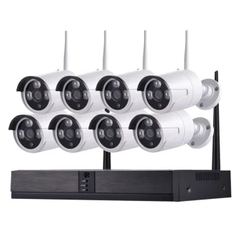 Tuya 1080P Full Hd 2MP 8ch Cctv Ip Camera Wireless Outdoor Waterproof Wifi Nvr Kit Smart Home Security System With Hdd