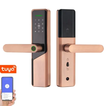 Tuya Door Lock System Keyless Entry Automatic Security Mortise Exterior Smart Door Lock Wifi