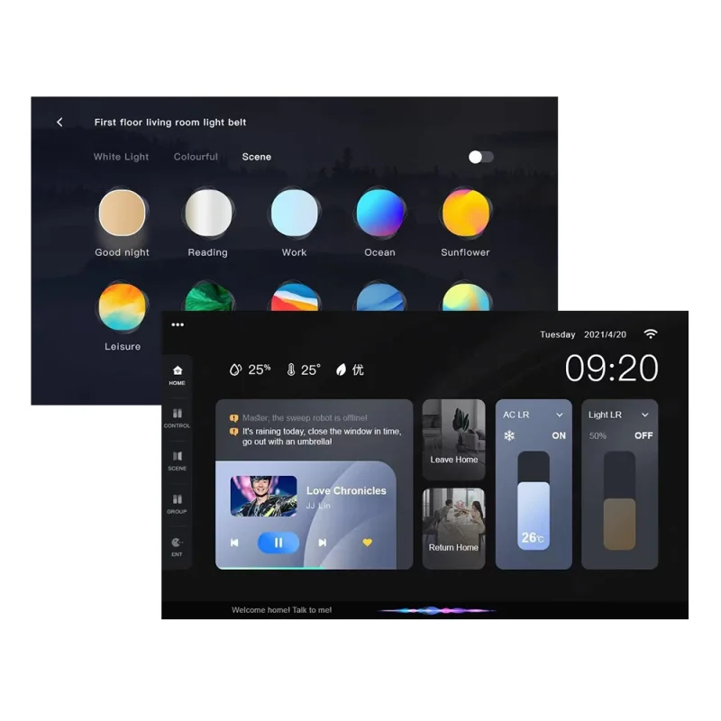 10 inch Tuya Smart Home Panel Touch Wifi Gateways With Smart Home Touch Panel Smart Home Devices For Construction Villa House Automation