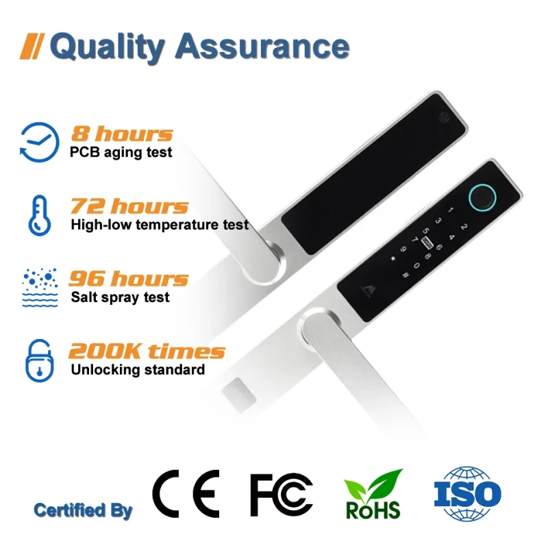 Waterproof Outdoor Digital Front Smart Electronic Door Locks With Keypad Home Smart Door Lock - Image 5