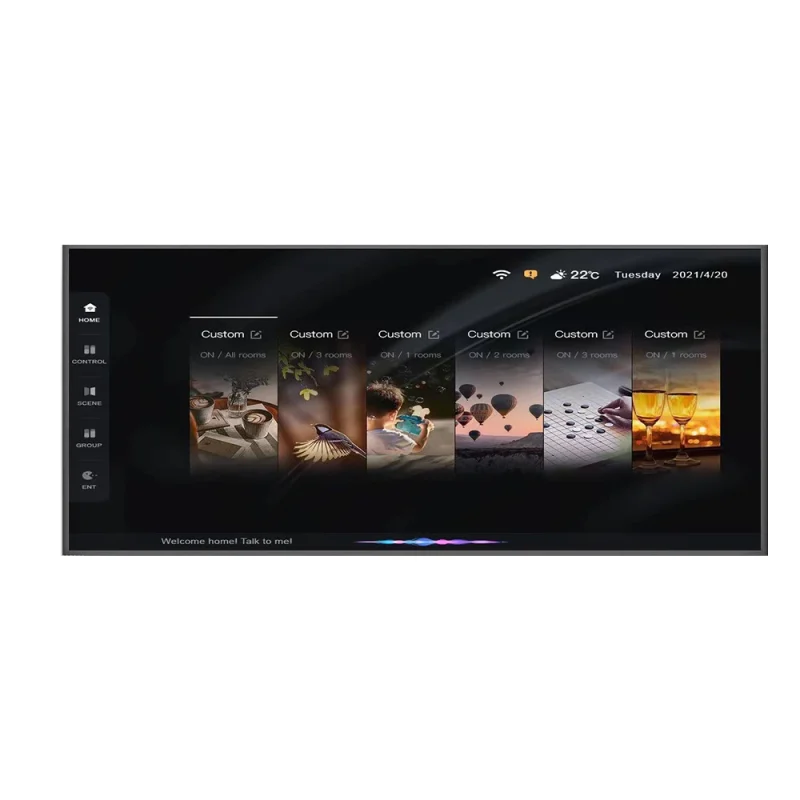 Wif Gateway Tuya Digital Smart Flat Panel Multi-Touch Screen Music Player Android Control Panel Use For Alexa Smart Home System