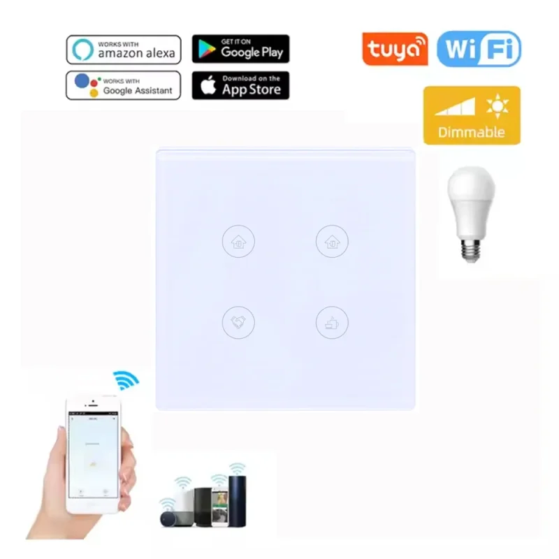 Zigbee Smart Home Switch And Screen High-Quality Dimmable Light Switch Tuya Smart Switch Zigbee Smart For House - Image 5