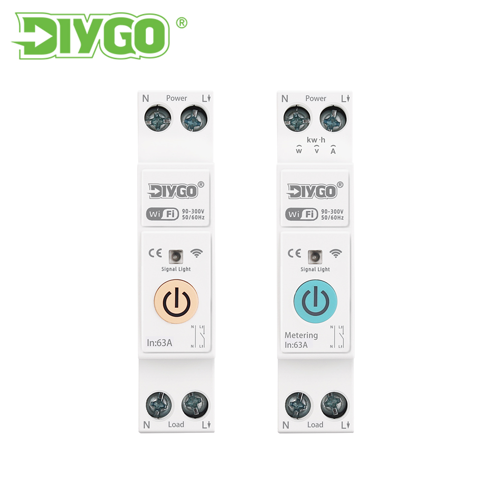 63A 1P+N WiFi Smart MCB With Energy Meter, Timer Relay, Kwh Monitoring, Tuya/SmartLife Control - Image 2